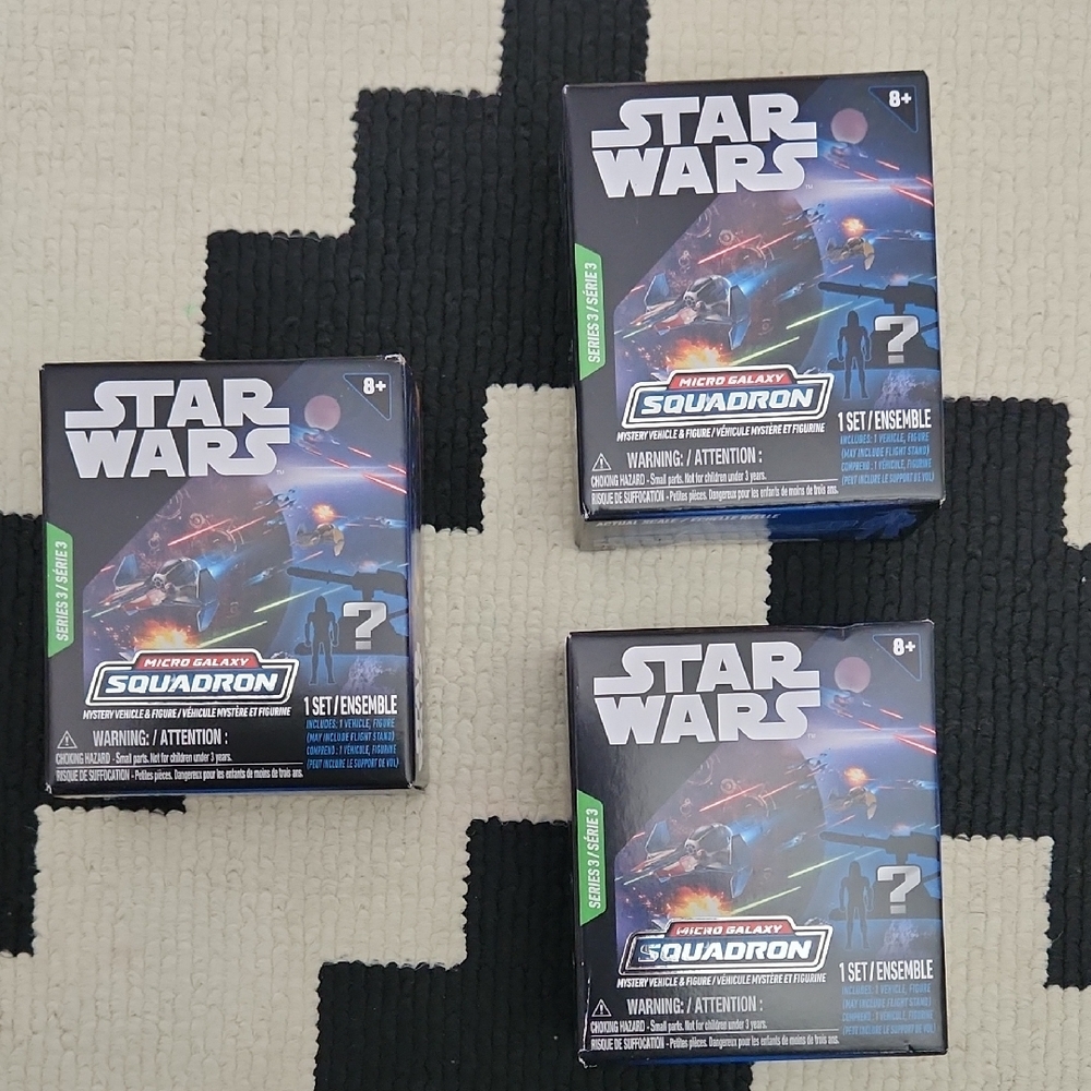 Star Wars Micro Galaxy Squadron MYSTERY VEHICLE Set Of 3 BRAND NEW SEALED